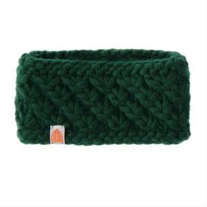 NWT Sh*t that I Knit merino wool Bliss Headband - Pine Green